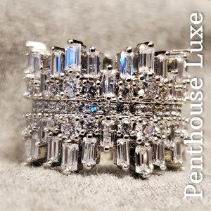 White Sapphire Silver Ring